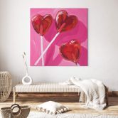 Canvas  Key and Sea - Lollipop Hearts 
