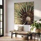 Leinwandbild Pusteblumen-Poesie - quadratisch 