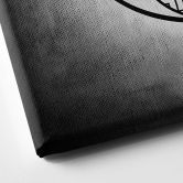Canvas Yin en Yang - vierkant 