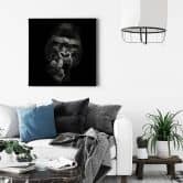 Leinwandbild Meermann - Der Gorilla - Quadratisch 
