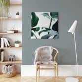 Leinwandbild Urban Jungle 03 - Monstera Deliciosa- Quadratisch 