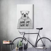 Leinwandbild Solti - Genervte Bulldogge 