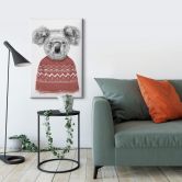 Canvas Solti - Koala in de Winter 