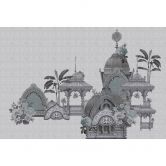 Livingwalls Fototapete Walls by Patel 3 Jaipur 3 grau, schwarz 