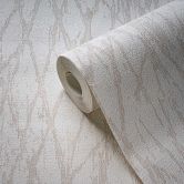 Papier peint texturé ondulé ivoire - papier peint intissé élégance moderne 