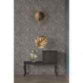 Livingwalls Art Déco Tapete Mata Hari Vliestapete schwarz, grau, beige 