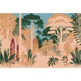 Vintage Safari Fototapete - Stilvolle Vliestapete mit Savannenlandschaft 
