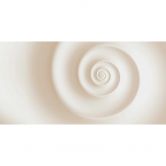 Fototapete Wirbel-Design in Creme - Hypnotische Vliestapete für moderne Räume 