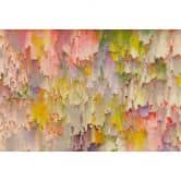 Fototapete Aquarell mit Farbklecks-Muster in Pastell - Vliestapete 