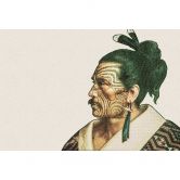Kulturelle Fototapete mit traditionellem Maori-Motiv - Vliestapete 