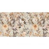 Botanisch fotobehang met vogels - Antiek vliesbehang design 