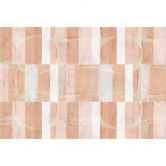 Moderne Abstrakte Fototapete in Apricot - Geometrische Vliestapete 