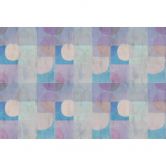 Fototapete Geometrische Muster in Kühlen Pastelltönen - Vliestapete mit Kreisen 