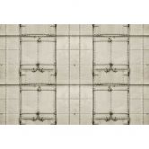 Industrie-Style Fototapete - Metallic Platten Look in Grau 