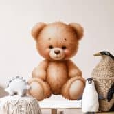Sticker Mural Petit ours en peluche - Magnusson 