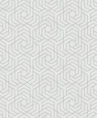 vliesbehang in 3D look grijs grafisch  