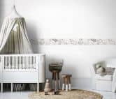 Bordüre, Vliesbordüre Kids Walls beige, weiß 