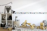 Behangrand, vliesbehang Kids Walls blauw, kleurrijk 