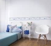 Bordüre, Vliesbordüre Kids Walls weiß, blau 