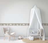 Børnetapet, non-woven tapet Kids Walls grå, pink 