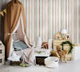 Kindertapete, Vliestapete mit Illustration Kids Walls weiß, grün, beige 