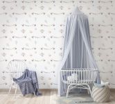 Kindertapete, Vliestapete mit Illustration Kids Walls weiß, bunt 