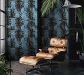 Fototapete mit abstraktem Motiv, Schwarz Grafisch 2.70 x 1.06 m 
