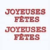 MDF bogstaver - Joyeuses Fêtes 