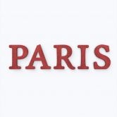 Lettres en bois MDF Paris 