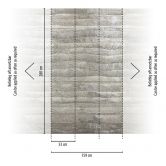 Non-woven wallpaper concrete look gray matt expandable 1.59 x 2.80 m non-woven wallpaper Wall Art modern 