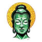 Wandtattoo Miami Ink Buddha Kopf 