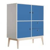 Pellicole per mobili - effen azuurblauw 