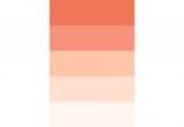 Møbelfolie, dekorativ folie - kan tørres af - farvegradient orange 