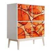 Möbelfolie, Dekofolie - abwischbar - Translucent Orange 