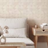 Mustertapete Halbkreise im Retro-Stil | Geometrische Tapete - Bloomery Decor 