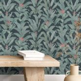 Dschungel Mustertapete Urban Jungle Tropenblätter Grün - Bloomery Decor 