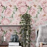 Mustertapete UN Designs - Pink Paeonia 