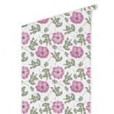 Mustertapete - Aquarell Blüten 05 - rosa 