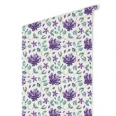 Mustertapete - Aquarell Blüten 02 - violett 
