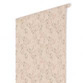 Tapet med mønster Grafiske blomster - blomsterfelt beige 