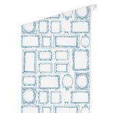 Tapet med mønster - Frame Your Life - blå 