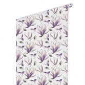 Patroonbehang – Illustrated Flowers – paars 