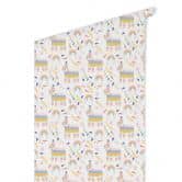 Papier peint à motifs - Lamas et arcs-en-ciel 