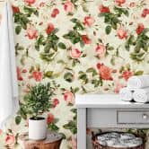 Papier peint à motifs UN Designs - Fleurs de pivoine 