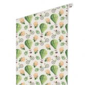 Patroonbehang – Vintage Luchtballonnen – groen 