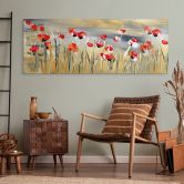 Wandbild Blumenwiese - Niksic - Panorama - Alu-Dibond 