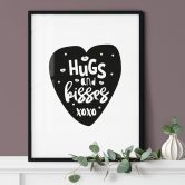 Poster Hugs and kisses 