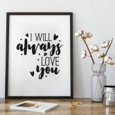 Poster I will always love you 