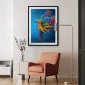 Poster Almawash - Der Papagei und das Farbenspiel 