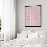 Poster Amore - Liebesspruch für das Wohnzimmer 